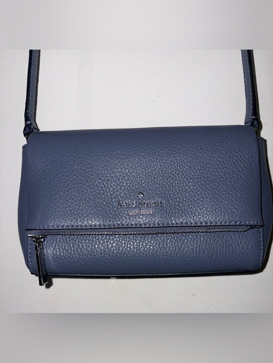 kate spade Handbags - NWOT kate spade Pebbled Leather Purse - Light Navy